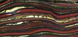 Polished Tiger Iron Stromatolite - ( Billion Years) #92980-1